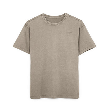 Oversize Tee with Motivational Quote Bourn Loud Rise Calm