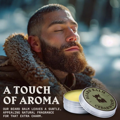 Beard Balm for Men  Leave in Beard Conditioner- Scented Beard Styling Balm Made with Naturally Derived Beard Butter, Argan & Jojoba Beard Oils Styles, Strengthens & Softens Beards (Cedar Scent,2 Oz) Cedar Scent 2 Ounce (Pack of 1)